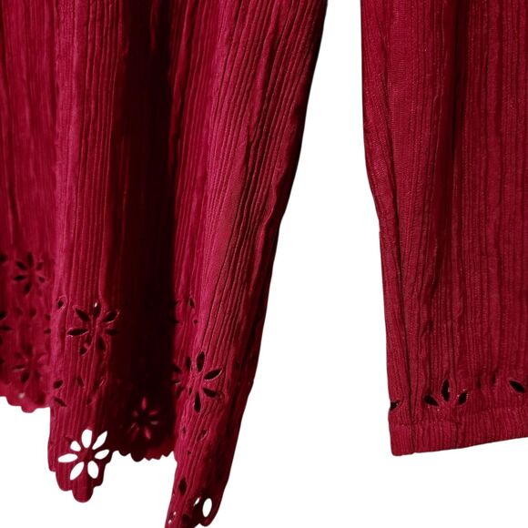 Carole Little Tunic Top Size 8 Red Color - Picture 4 of 10